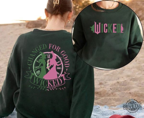 Witch Pink And Green Sweatshirt Hoodie Shirt Wizard Of Oz Shirt Broomstick Wicked Defying Gravity Shirt Wicked For Good Shirt Wizard Of Oz Fan Gift revetee 2