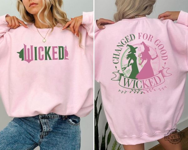 Witch Pink And Green Sweatshirt Hoodie Shirt Wizard Of Oz Shirt Broomstick Wicked Defying Gravity Shirt Wicked For Good Shirt Wizard Of Oz Fan Gift revetee 4