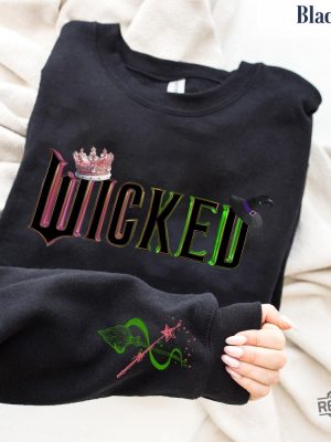 Wicked Glinda Elphaba Sweatshirt Defy Gravity Broomstick Magic Wand Wizard Movie Shirt Wicked Musical Fan Gift Shirt Land Of Oz Ideal Gift revetee 3