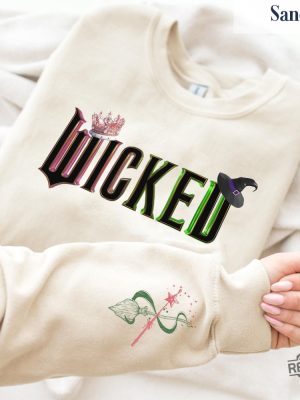 Wicked Glinda Elphaba Sweatshirt Defy Gravity Broomstick Magic Wand Wizard Movie Shirt Wicked Musical Fan Gift Shirt Land Of Oz Ideal Gift revetee 4