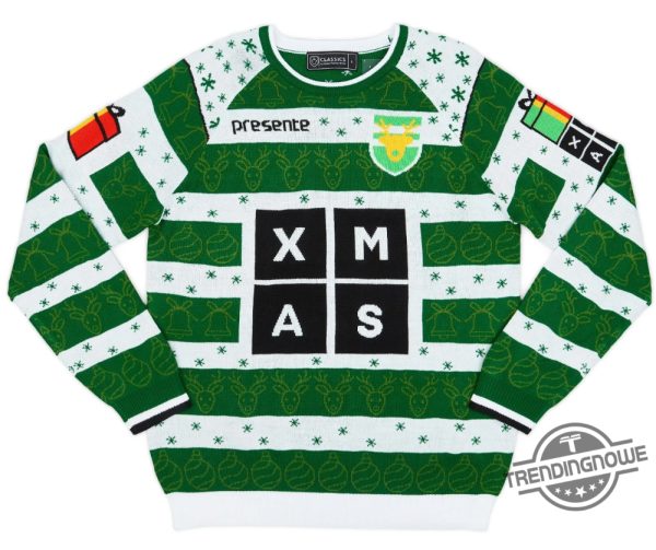 Ronaldo 28 Presente Christmas Ugly Sweater Celebrate Soccer With Holiday Spirit trendingnowe 1