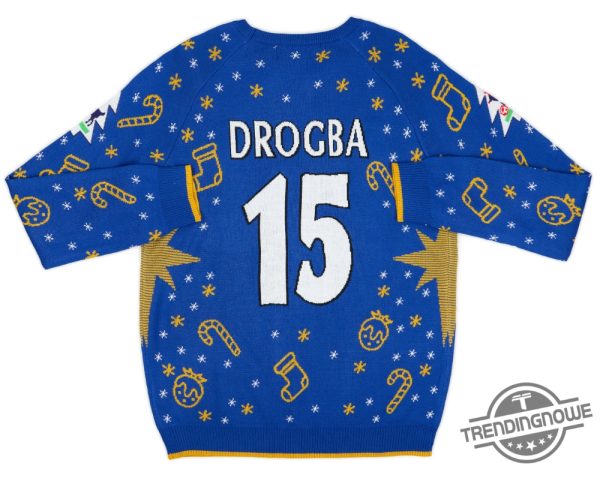 Drogba 15 Snowman Christmas Ugly Sweater Unique Holiday Sweater For Soccer Fans trendingnowe 2