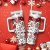 Christmas Tree Cakes Print 3D Effect 40Oz Tumbler Unique Holiday Drinkware Gift trendingnowe 1