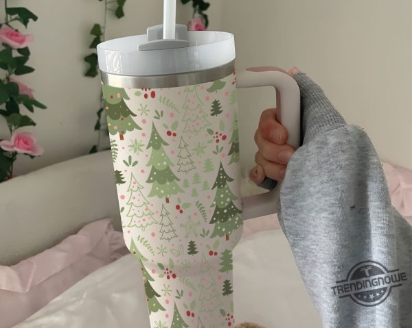 Christmas Tree Doodles 40Oz Tumbler Stylish And Festive Tumbler For Holiday Cheer trendingnowe 1