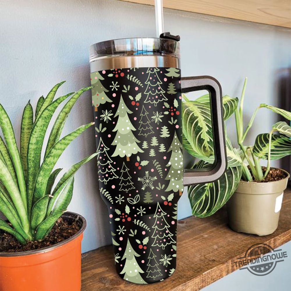 Christmas Tree Doodles 40Oz Tumbler - Perfect Holiday Drinkware Gift 5 Christmas Tree Doodles 40oz Tumbler – Perfect Holiday Drinkware Gift