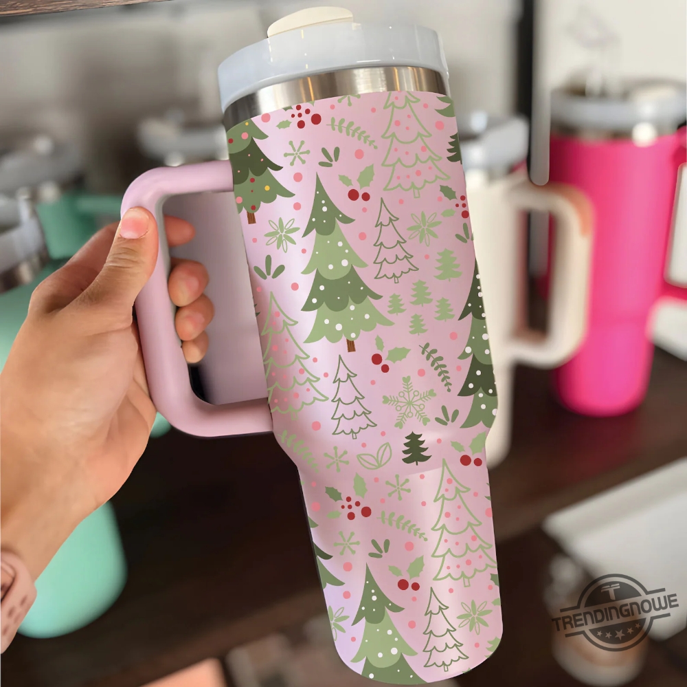 Christmas Tree Doodles 40Oz Tumbler - Festive And Fun Holidaythemed Tumbler 5 Christmas Tree Doodles 40oz Tumbler – Festive and Fun Holiday-Themed Tumbler