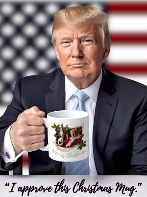 Donald Trump Santa Claus Mug Donald Trump Christmas Mug Trump Coffee Mug President Trump Gift Maga Christmas Mug Shirt Hoodie Sweatshirt revetee 3