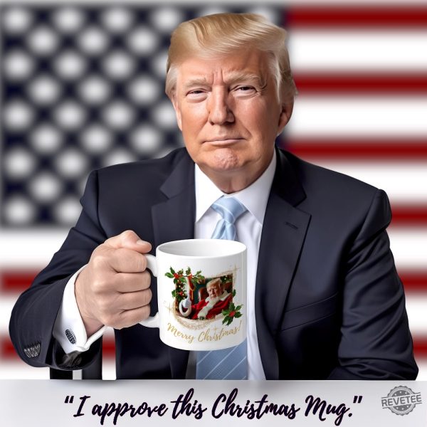 Donald Trump Santa Claus Mug Donald Trump Christmas Mug Trump Coffee Mug President Trump Gift Maga Christmas Mug Shirt Hoodie Sweatshirt revetee 3