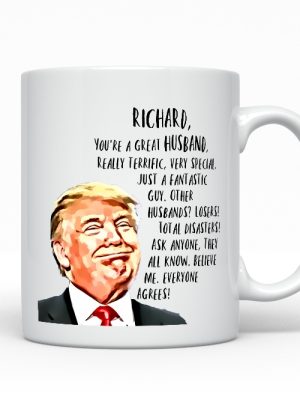 Donald Trump Custom Husband Personalized Christmas Mug Customized Husband Personalized Anniversary Husband Name Mug Husband Present revetee 3