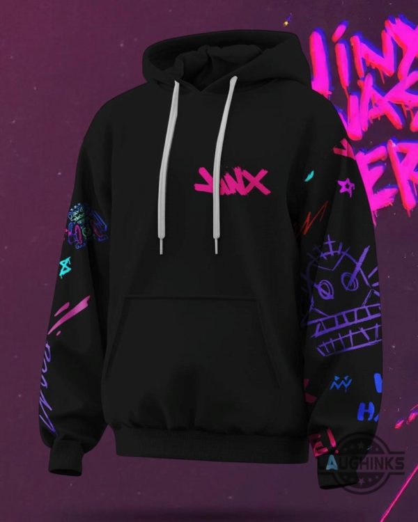 league of legends jinx arcane hoodie t shirt sweatshirt