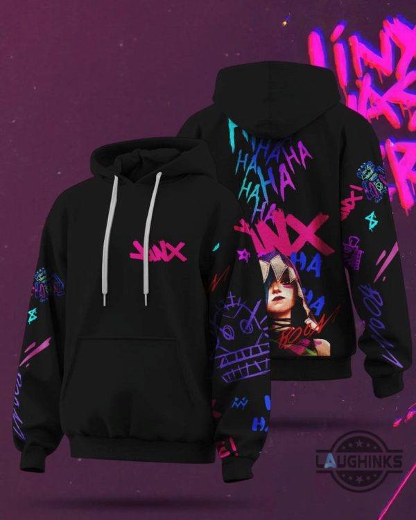 league of legends jinx arcane hoodie t shirt sweatshirt