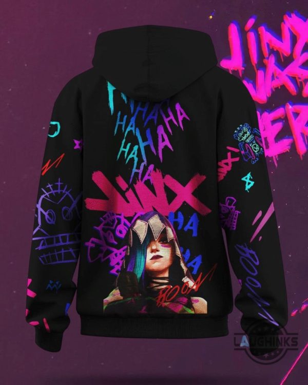 league of legends jinx arcane hoodie t shirt sweatshirt