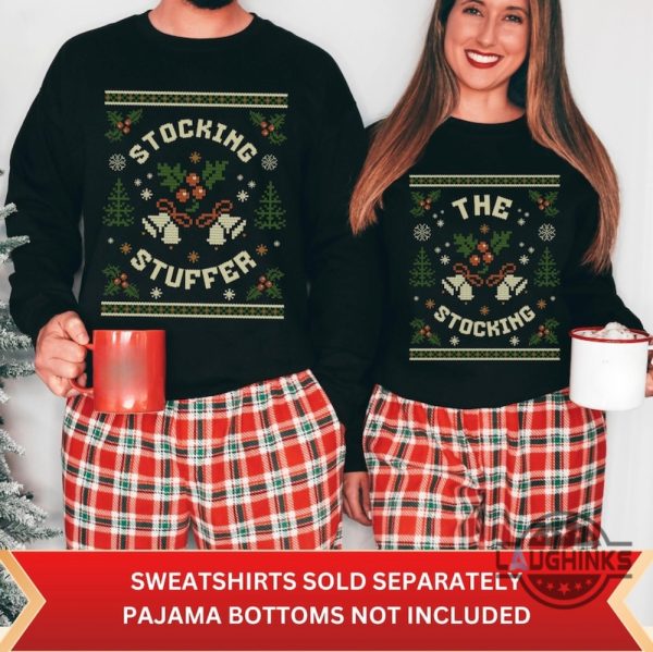 the stocking stuffer matching couples ugly christmas sweater sweatshirt t shirt hoodie laughinks 4