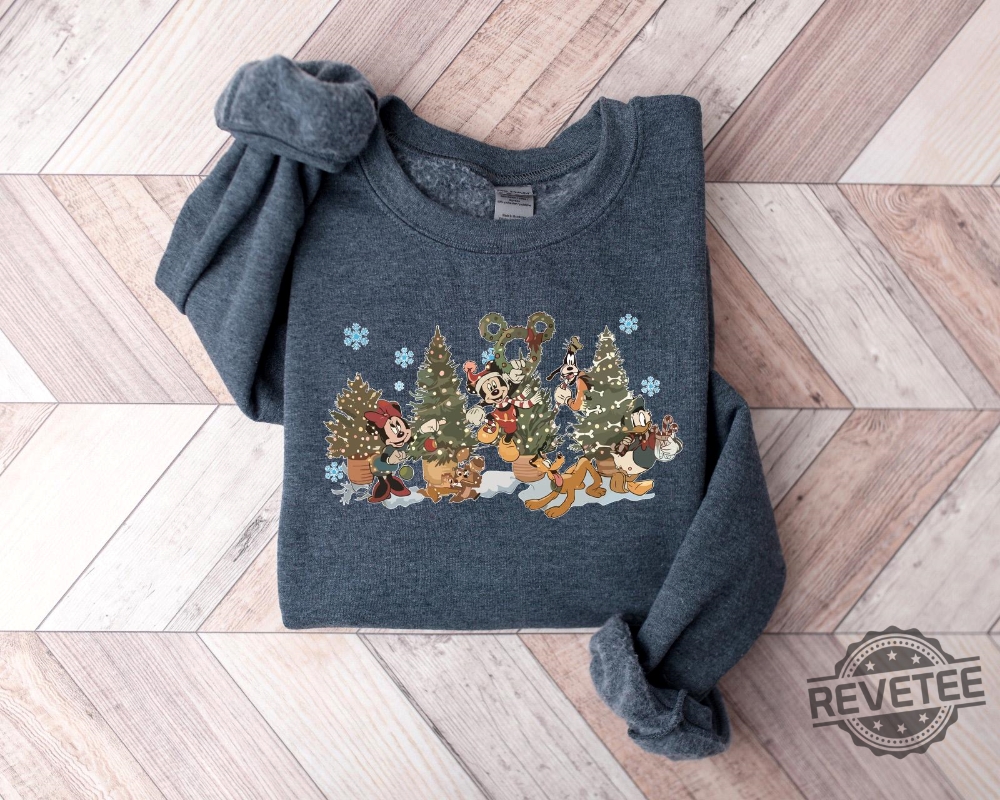 Vintage Mickey Mouse And Friend Christmas Sweatshirt Mickey And Friends Sweater Disney Christmas Shirt Disney Shirt Christmas Party 2024 Shirt Vintage Mickey