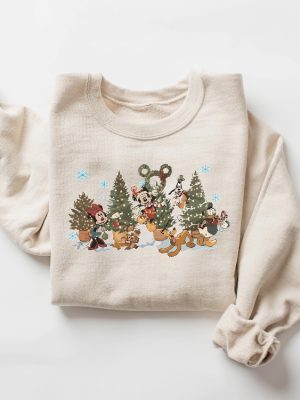 Vintage Mickey Mouse And Friend Christmas Sweatshirt Mickey And Friends Sweater Disney Christmas Shirt Disney Shirt Christmas Party 2024 Shirt Vintage Mickey revetee 3