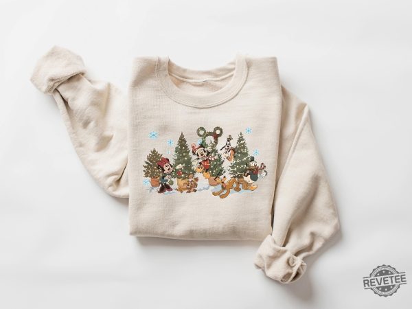 Vintage Mickey Mouse And Friend Christmas Sweatshirt Mickey And Friends Sweater Disney Christmas Shirt Disney Shirt Christmas Party 2024 Shirt Vintage Mickey revetee 3