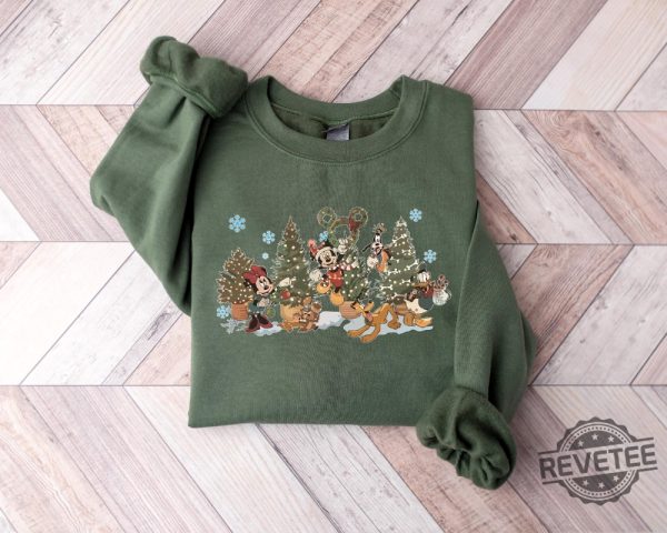 Vintage Mickey Mouse And Friend Christmas Sweatshirt Mickey And Friends Sweater Disney Christmas Shirt Disney Shirt Christmas Party 2024 Shirt Vintage Mickey revetee 4