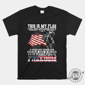 Bold Funny Flag Shirt No Apologies Needed giftyzy 1 1