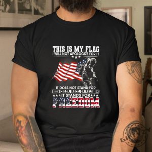 Bold Funny Flag Shirt No Apologies Needed giftyzy 1 3