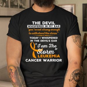 Laughter Strength I Am The Storm Cancer Tee giftyzy 1 3