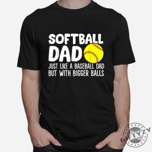 Softball Dad Shirt Funny Twist On Baseball Dad Humor giftyzy 1 2