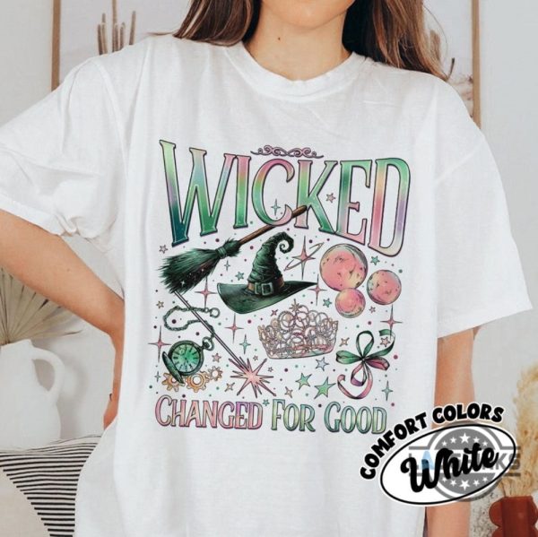 wicked change for good shirt defy gravity broomstick magic wand wizard movie fan shirt laughinks 1