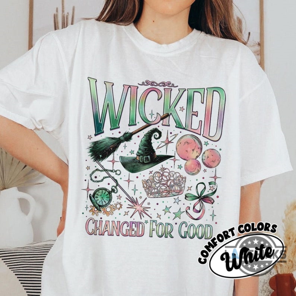 Wicked Change For Good Shirt Defy Gravity Broomstick Magic Wand Wizard Movie Fan Shirt