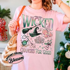 wicked change for good shirt defy gravity broomstick magic wand wizard movie fan shirt laughinks 5