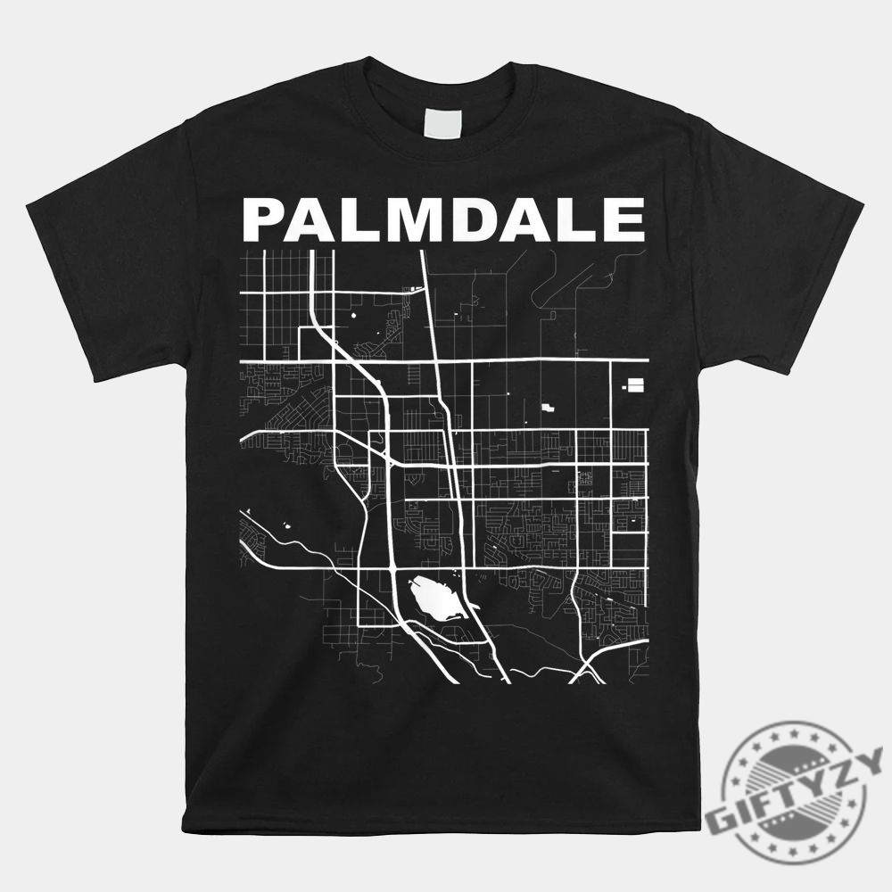 Humorous Palmdale Map Tee Wearable California Charm