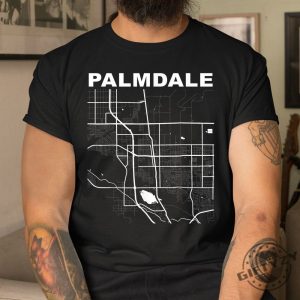 Humorous Palmdale Map Tee Wearable California Charm giftyzy 1 3