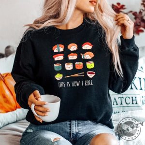 Kawaii Sushi Shirt Roll With Humor Unique Style giftyzy 1 4