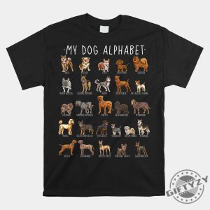 Az Dog Humor Shirt Unique Funny Canine Alphabet giftyzy 1 1