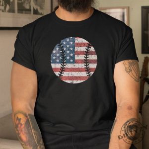 Pitch Perfect Patriotism Usa Flag Baseball Tee giftyzy 1 3