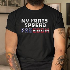 Spread Freedom Usa Humor Shirt Funny Redneck Joke Tee giftyzy 1 3