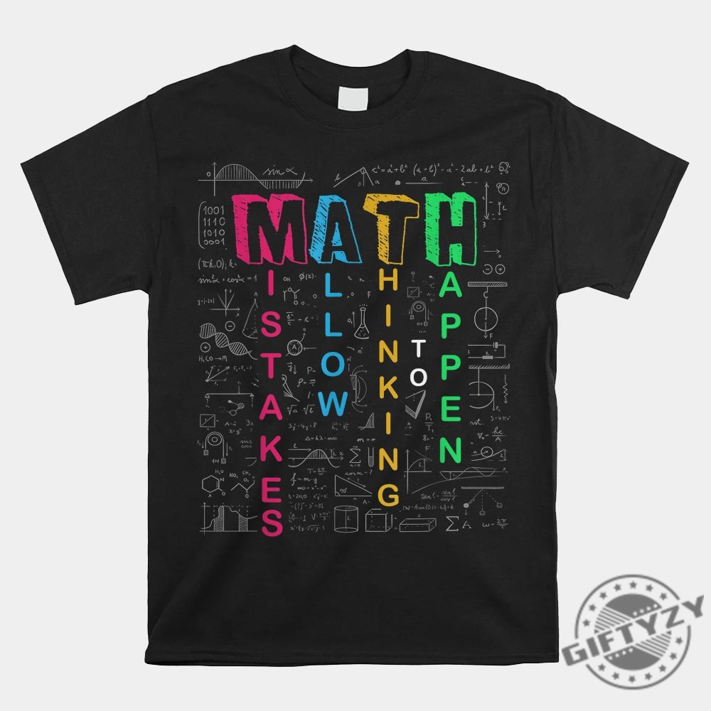 Funny Math Teacher Shirt Mistakes  Learning