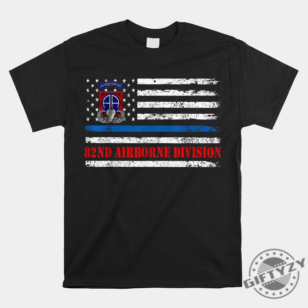 Jump Into Style Unique 82Nd Airborne Flag Tee