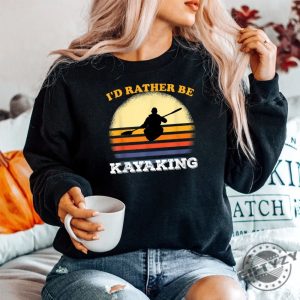 Paddle In Style Hilarious Kayak Retro Canoe Shirt giftyzy 1 4