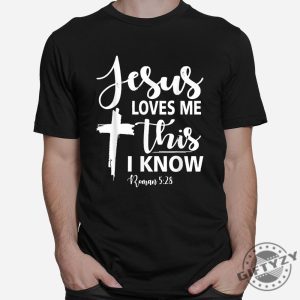 Funny Christian Shirt Jesus Loves Me Unique Gift giftyzy 1 2