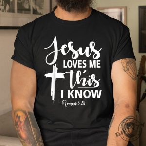 Funny Christian Shirt Jesus Loves Me Unique Gift giftyzy 1 3