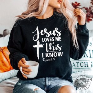 Funny Christian Shirt Jesus Loves Me Unique Gift giftyzy 1 4