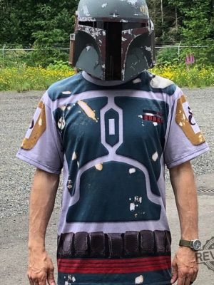 Darth Vader Boba Fett Shirt Star Wars Costume Star Wars Shirt The Mandalorian Armor Costume Star Wars Cosplay Mandalorian Tshirt revetee 5