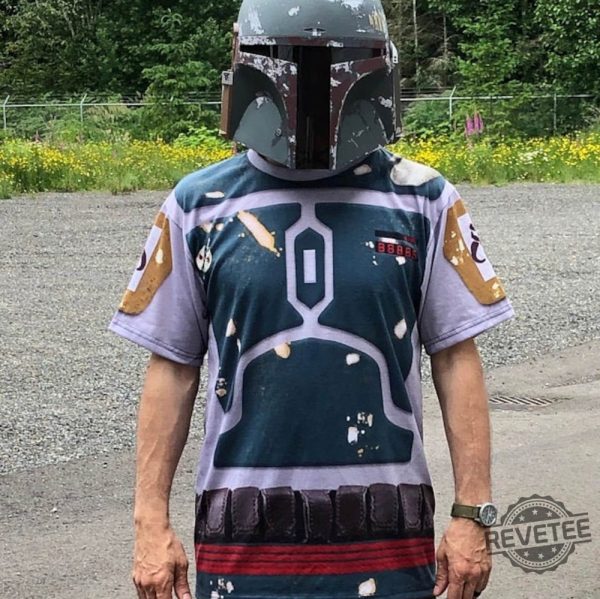 Darth Vader Boba Fett Shirt Star Wars Costume Star Wars Shirt The Mandalorian Armor Costume Star Wars Cosplay Mandalorian Tshirt revetee 5