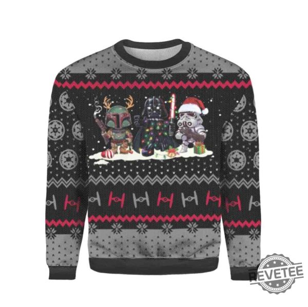 Star Wars Ugly Sweater Star Wars Christmas Ugly Sweater Darth Vader Ugly Christmas Sweater 3D Gift Shirt revetee 1