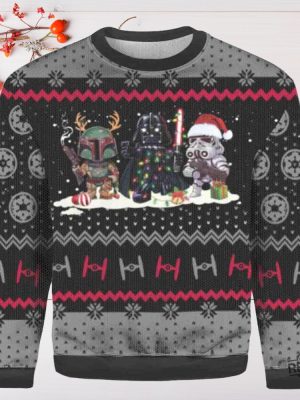 Star Wars Ugly Sweater Star Wars Christmas Ugly Sweater Darth Vader Ugly Christmas Sweater 3D Gift Shirt revetee 2