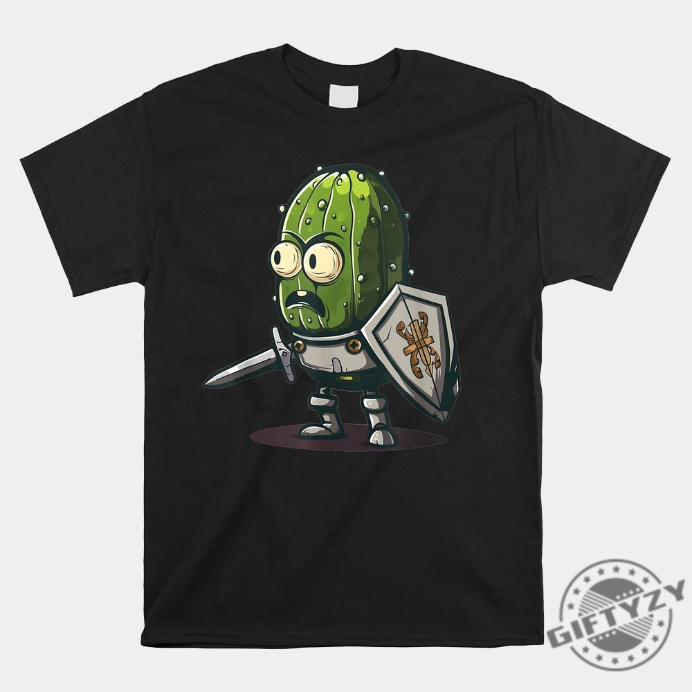 Pickle Knight Hilarious Cool Shirt For Funloving Heroes