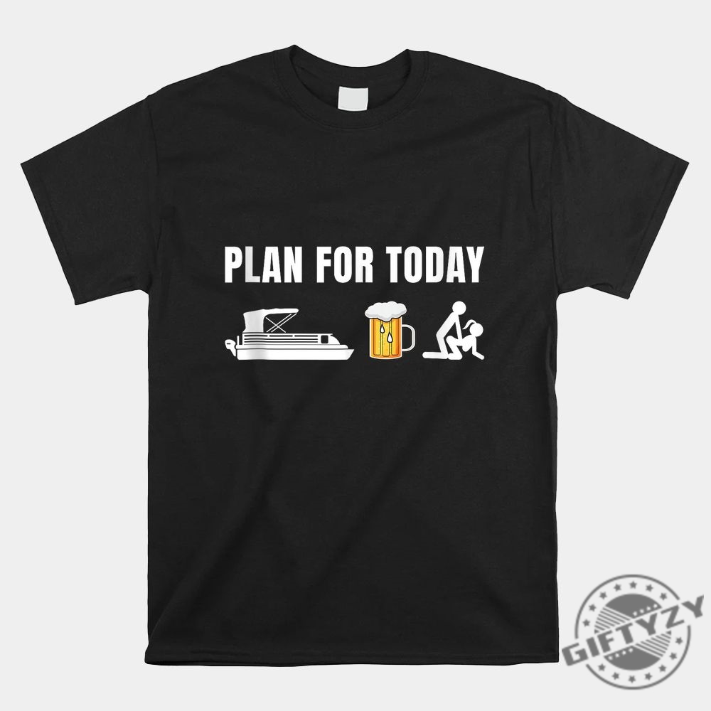 Funny Pontoon Beer Boat Shirt  Unique Boating Humor Tee