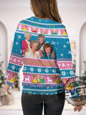 Christmas Golden Girls Thug Life Ugly Sweater Vintage 80S Tv Sitcom Shirt Bea Arthur Shirt For Women Golden Girls Lover Gift revetee 3