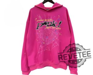 Pink Spider Hoodie Sweatshirt Shirt 3D All Over Printed Unique revetee 1