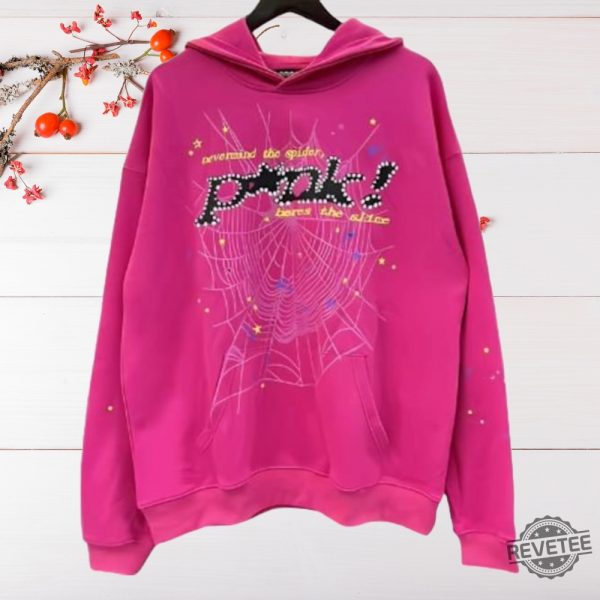 Pink Spider Hoodie Sweatshirt Shirt 3D All Over Printed Unique revetee 3