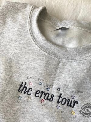 Taylor Swift The Eras Tour Embroidered Sweater Eras Tour Sweater Taylor Swift Eras Tour Embroidered Shirt Hoodie Sweatshirt Unique revetee 2